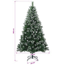 vidaXL Mű karácsonyfa 150 cm PVC és fém Zöld