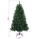 vidaXL Mű karácsonyfa 120 cm PVC és fém Zöld