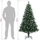 vidaXL Mű karácsonyfa 180 cm PVC és fém Zöld