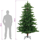 vidaXL Mű karácsonyfa 240 cm PVC és fém Zöld