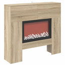 vidaXL Elektromos kandalló Sonoma 100 x 24,5 x 90 cm Szerelt fa