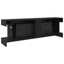 vidaXL Elektromos kandalló Fekete Tölgy 150 x 30 x 50 cm Szerelt fa