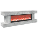 vidaXL Elektromos kandalló Beton 150 x 30 x 50 cm Szerelt fa