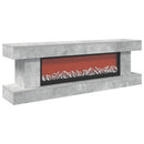 vidaXL Elektromos kandalló Beton 150 x 30 x 50 cm Szerelt fa