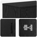 vidaXL Elektromos kandalló Fekete Tölgy 110 x 30 x 36,5 cm Szerelt fa
