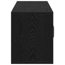 vidaXL Elektromos kandalló Fekete Tölgy 110 x 30 x 36,5 cm Szerelt fa