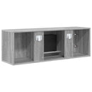 vidaXL Elektromos kandalló Szürke Sonoma 110 x 30 x 36,5 cm Szerelt fa