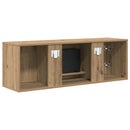 vidaXL Elektromos kandalló Kézműves Tölgy 110 x 30 x 36,5 cm