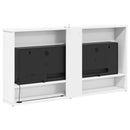 vidaXL Elektromos kandalló Fehér 114 x 18 x 58,5 cm Szerelt fa