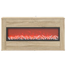 vidaXL Elektromos kandalló Sonoma 114 x 18 x 58,5 cm Szerelt fa