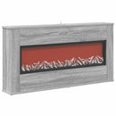 vidaXL Elektromos kandalló Szürke Sonoma 114 x 18 x 58,5 cm Szerelt fa