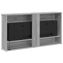 vidaXL Elektromos kandalló Szürke Sonoma 114 x 18 x 58,5 cm Szerelt fa