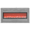 vidaXL Elektromos kandalló Szürke Sonoma 114 x 18 x 58,5 cm Szerelt fa