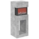 vidaXL Elektromos kandalló Beton 35 x 30 x 86 cm Szerelt fa