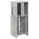 vidaXL Elektromos kandalló Beton 35 x 30 x 86 cm Szerelt fa