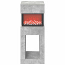 vidaXL Elektromos kandalló Beton 35 x 30 x 86 cm Szerelt fa