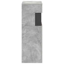 vidaXL Elektromos kandalló Beton 35 x 30 x 86 cm Szerelt fa