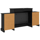vidaXL Elektromos kandalló Fekete Tölgy 140 x 30 x 67 cm Szerelt fa