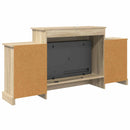 vidaXL Elektromos kandalló Sonoma 140 x 30 x 67 cm Szerelt fa