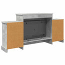 vidaXL Elektromos kandalló Beton 140 x 30 x 67 cm Szerelt fa