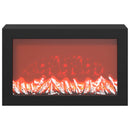 vidaXL Elektromos kandalló Beton 140 x 30 x 67 cm Szerelt fa