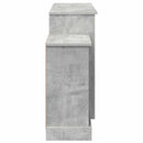 vidaXL Elektromos kandalló Beton 140 x 30 x 67 cm Szerelt fa