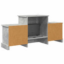 vidaXL Elektromos kandalló Beton 110 x 30 x 50 cm Szerelt fa