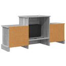 vidaXL Elektromos kandalló Szürke Sonoma 110 x 30 x 50 cm Szerelt fa