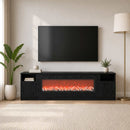 vidaXL Elektromos kandalló Fekete Tölgy 165 x 28,5 x 47 cm Szerelt fa