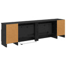 vidaXL Elektromos kandalló Fekete Tölgy 165 x 28,5 x 47 cm Szerelt fa
