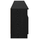 vidaXL Elektromos kandalló Fekete Tölgy 165 x 28,5 x 47 cm Szerelt fa