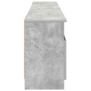 vidaXL Elektromos kandalló Beton 165 x 28,5 x 47 cm Szerelt fa