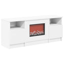 vidaXL Elektromos kandalló Fehér 98 x 28,5 x 40,5 cm Szerelt fa