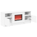 vidaXL Elektromos kandalló Fehér 98 x 28,5 x 40,5 cm Szerelt fa