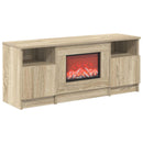 vidaXL Elektromos kandalló Sonoma 98 x 28,5 x 40,5 cm Szerelt fa