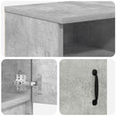 vidaXL Elektromos kandalló Beton 98 x 28,5 x 40,5 cm Szerelt fa