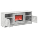 vidaXL Elektromos kandalló Beton 98 x 28,5 x 40,5 cm Szerelt fa