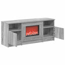vidaXL Elektromos kandalló Szürke Sonoma 98 x 28,5 x 40,5 cm