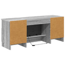 vidaXL Elektromos kandalló Szürke Sonoma 98 x 28,5 x 40,5 cm