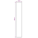 vidaXL Futó szőnyeg FLORNES Szőtt Barna Zigzag 67 x 450 cm PP 7 mm