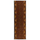 vidaXL Futó szőnyeg FLORNES Szőtt Barna Zigzag 67 x 450 cm PP 7 mm