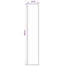 vidaXL Futó szőnyeg FLORNES Szőtt Tópszínű Zigzag 67 x 400 cm PP 7 mm