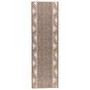 vidaXL Futó szőnyeg FLORNES Szőtt Tópszínű Zigzag 67 x 450 cm PP 7 mm