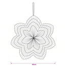 vidaXL Karácsonyi világítás RAAHE 10 LED Meleg fehér 45 x 17 x 45 cm