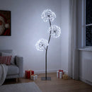 vidaXL S-alakú LED-es karácsonyfa Fekete 18 x 18 x 120 cm Acél 504 LED