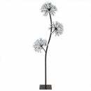 vidaXL S-alakú LED-es karácsonyfa Fekete 18 x 18 x 120 cm Acél 504 LED