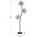 vidaXL S-alakú LED-es karácsonyfa Fekete 18 x 18 x 120 cm Acél 504 LED