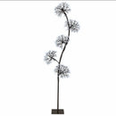 vidaXL S-alakú LED-es karácsonyfa Fekete 20 x 20 x 175 cm Acél 840 LED