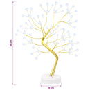 vidaXL Mini Starburst karácsonyfa 2 db Arany 12 x 50 cm Acél 108 LED