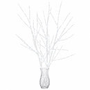 vidaXL LED-es rézág karácsonyi dekoráció 3 db Fehér 62 cm Acél 165 LED